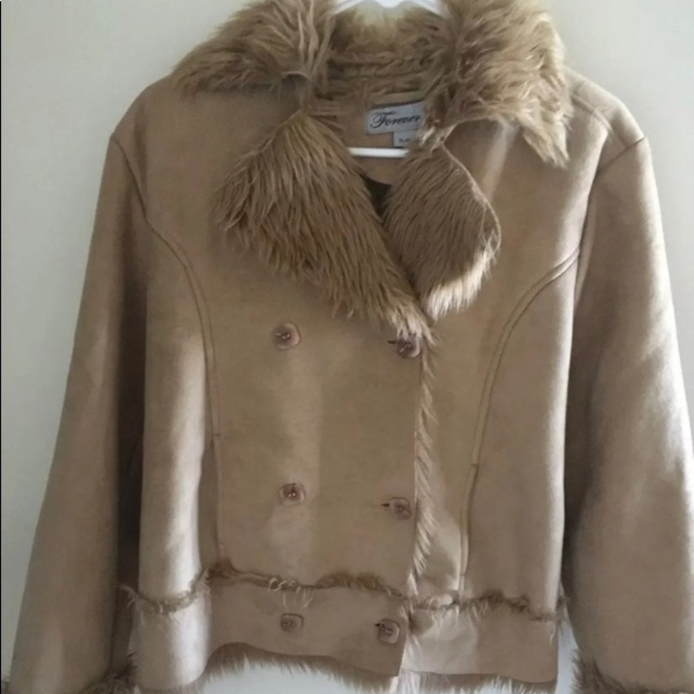 Faux Suede Jacket
